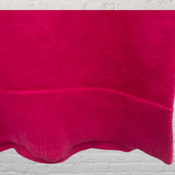 Banana Republic Sweater L 100% Merino Wool V-Neck Long Sleeve Pink Magenta - Picture 10 of 14